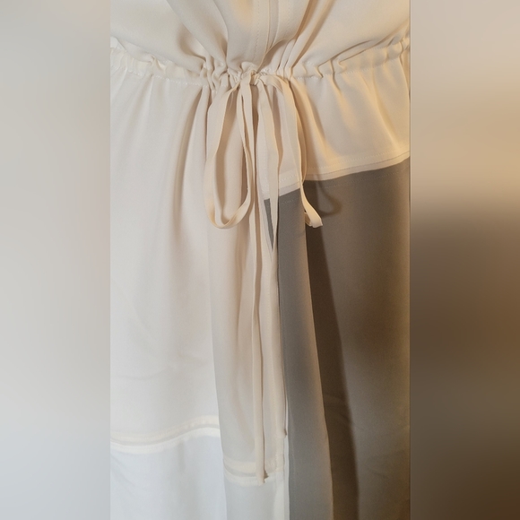 THEORY SILK COLOR BLOCK DRESS LARGE - Picture 3 of 12